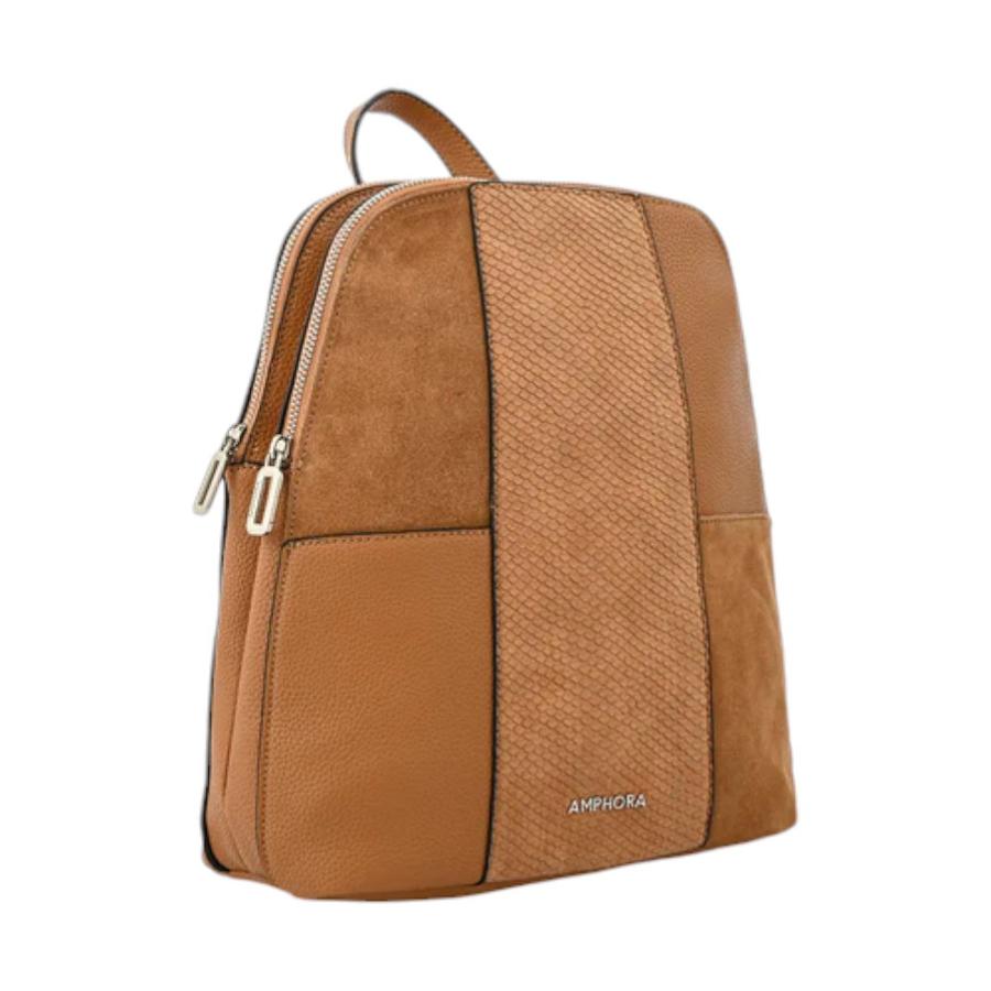 Mochila Grande Mujer Amphora Jesse Camel