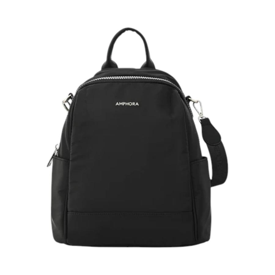 Mochila Mediana Amphora Magna Texturizado Negro