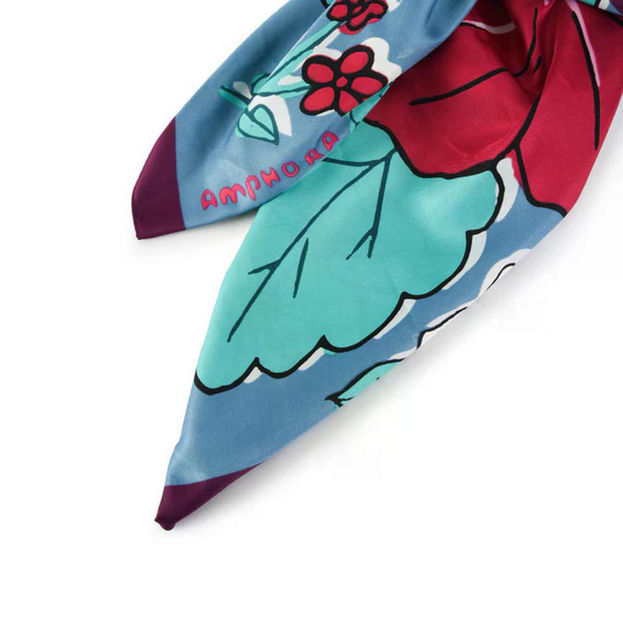 Pañuelo Grande Mujer Amphora Narcisa Denim Multicolor
