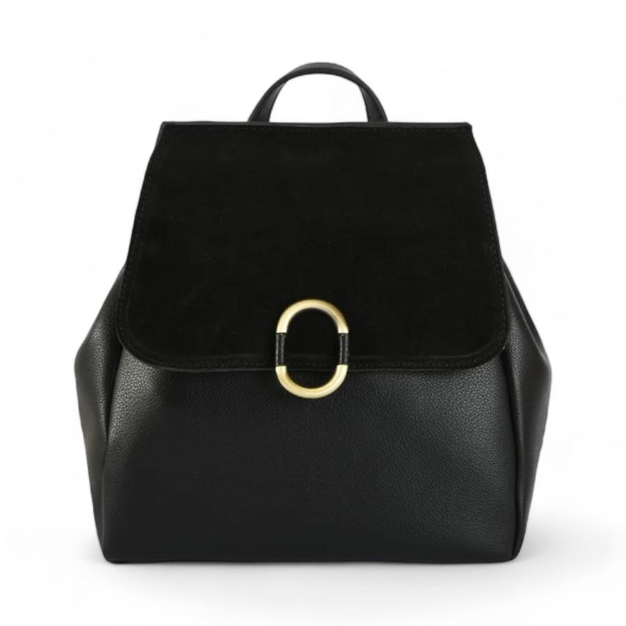 
                                Mochila Mujer Amphora Dubois Tapa Pequeña Negro                            
