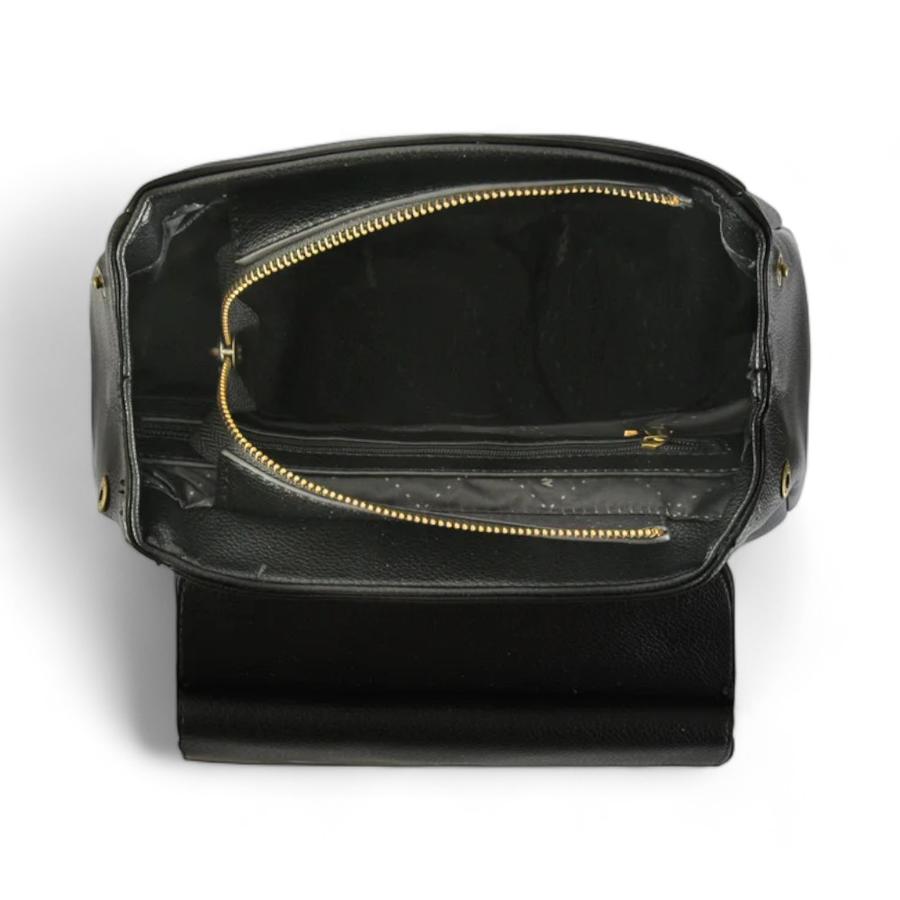 Mochila Mujer Amphora Dubois Tapa Pequeña Negro