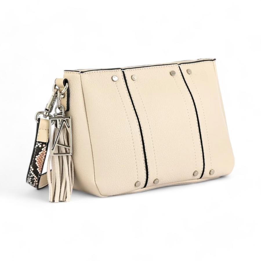 Cartera Bandolera Pequeña Mujer Amphora Leroy Blanco