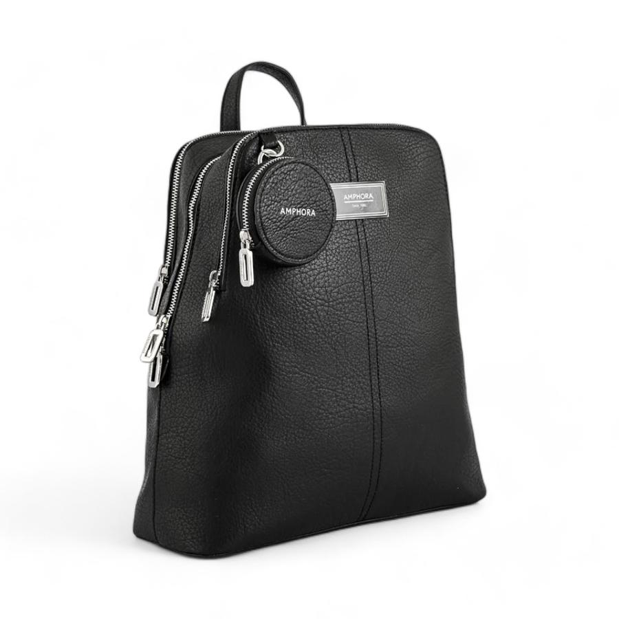 Mochila Mujer Amphora Girard Mediana Negro
