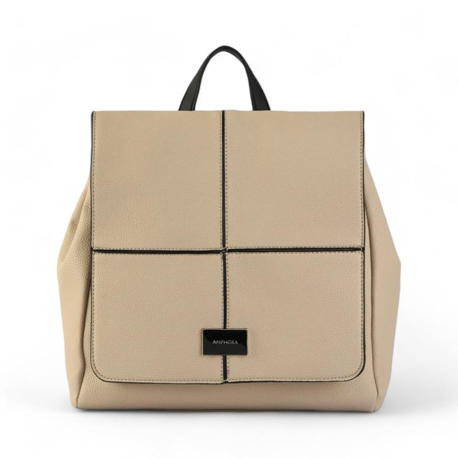 Mochila Mujer Amphora Dupont Mediana Beige