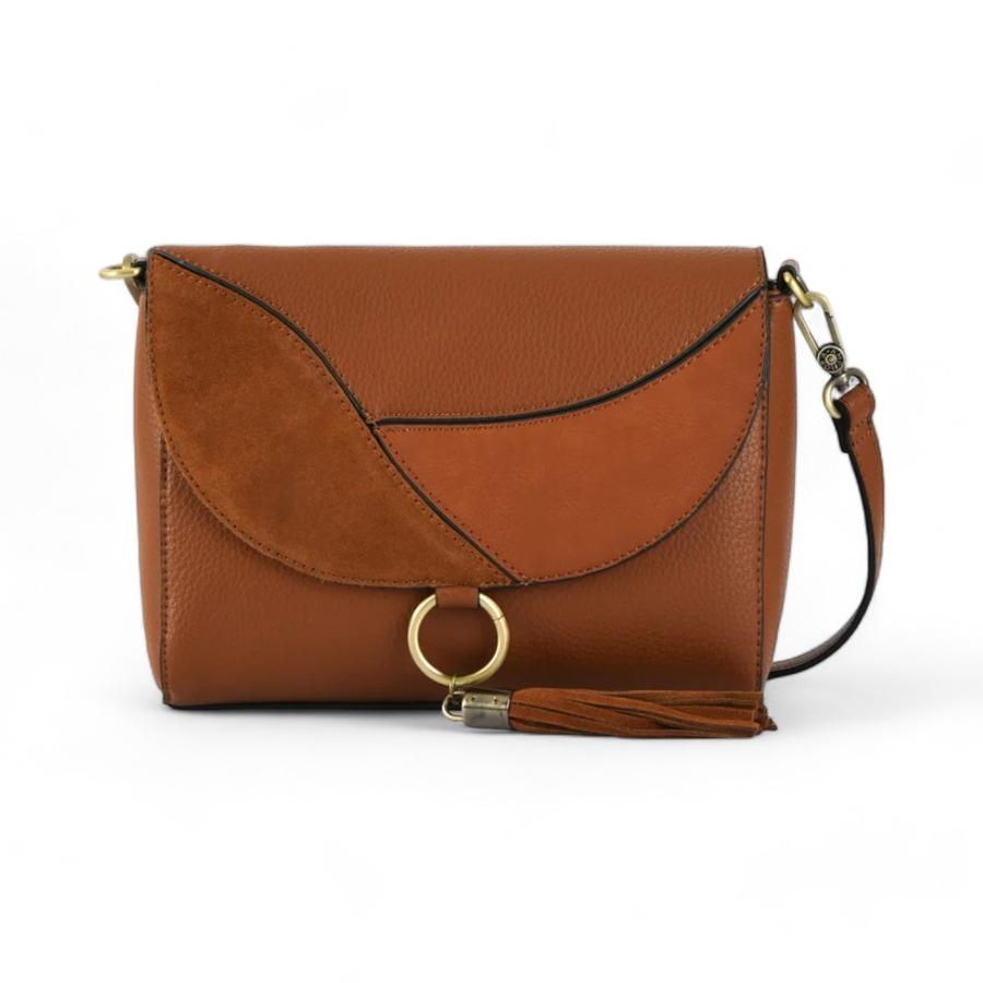 Cartera Mediana Mujer Amphora Bandolera Roseau Café 