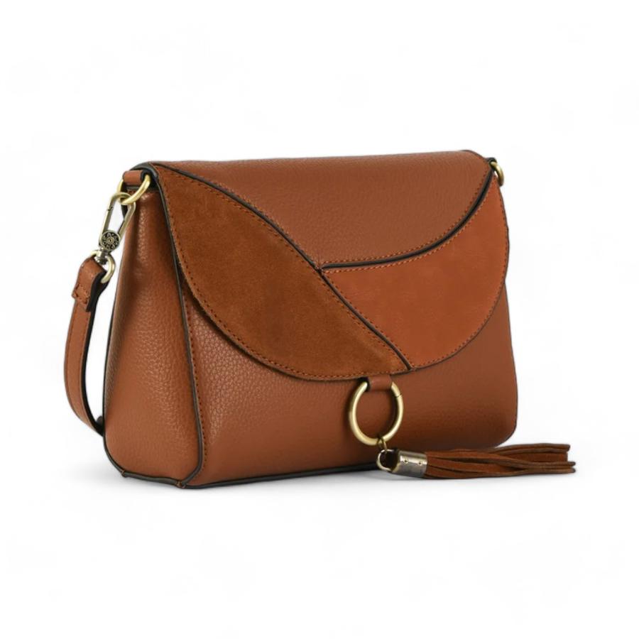 Cartera Mediana Mujer Amphora Bandolera Roseau Café 