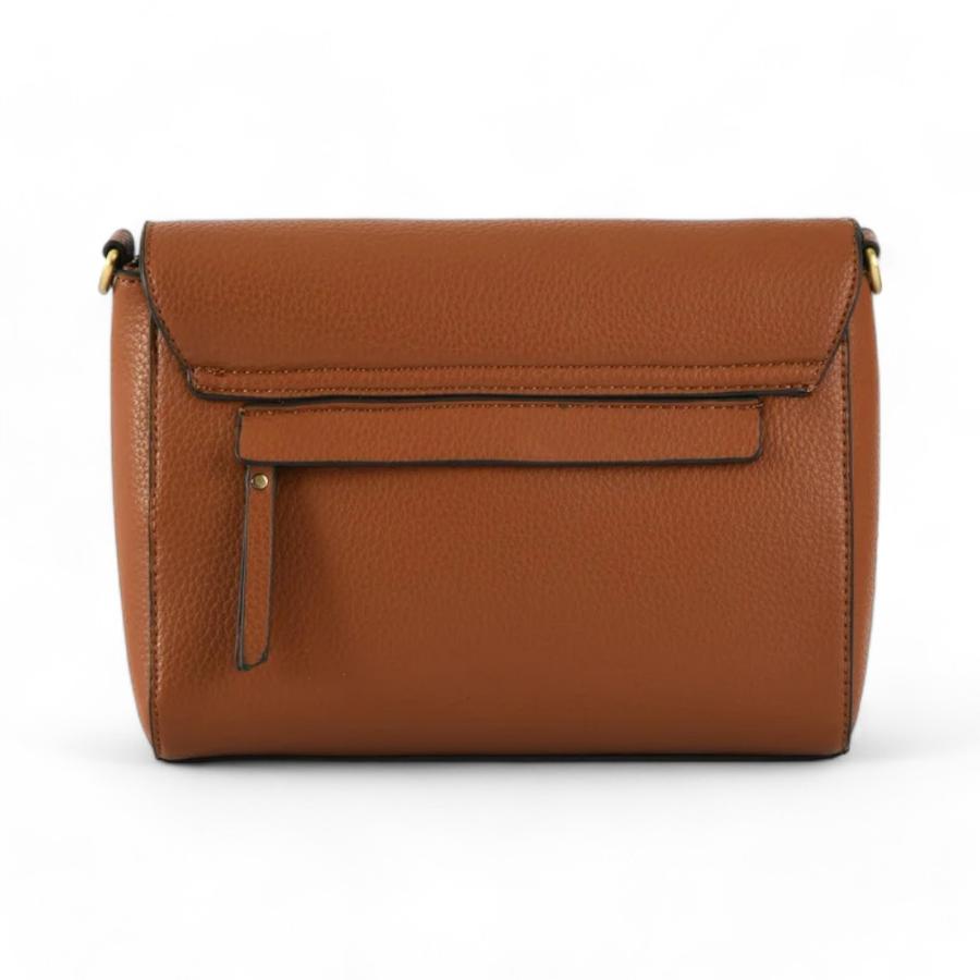 Cartera Mediana Mujer Amphora Bandolera Roseau Café 