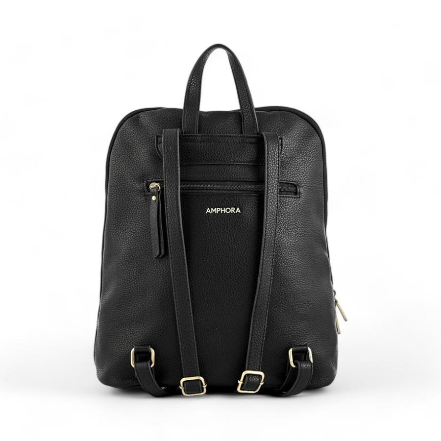 Mochila Mediana Mujer Amphora Robin Negro