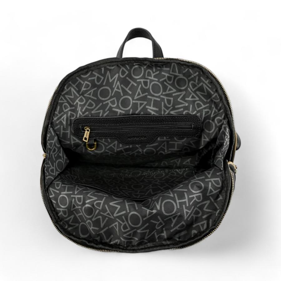 Mochila Mediana Mujer Amphora Robin Negro