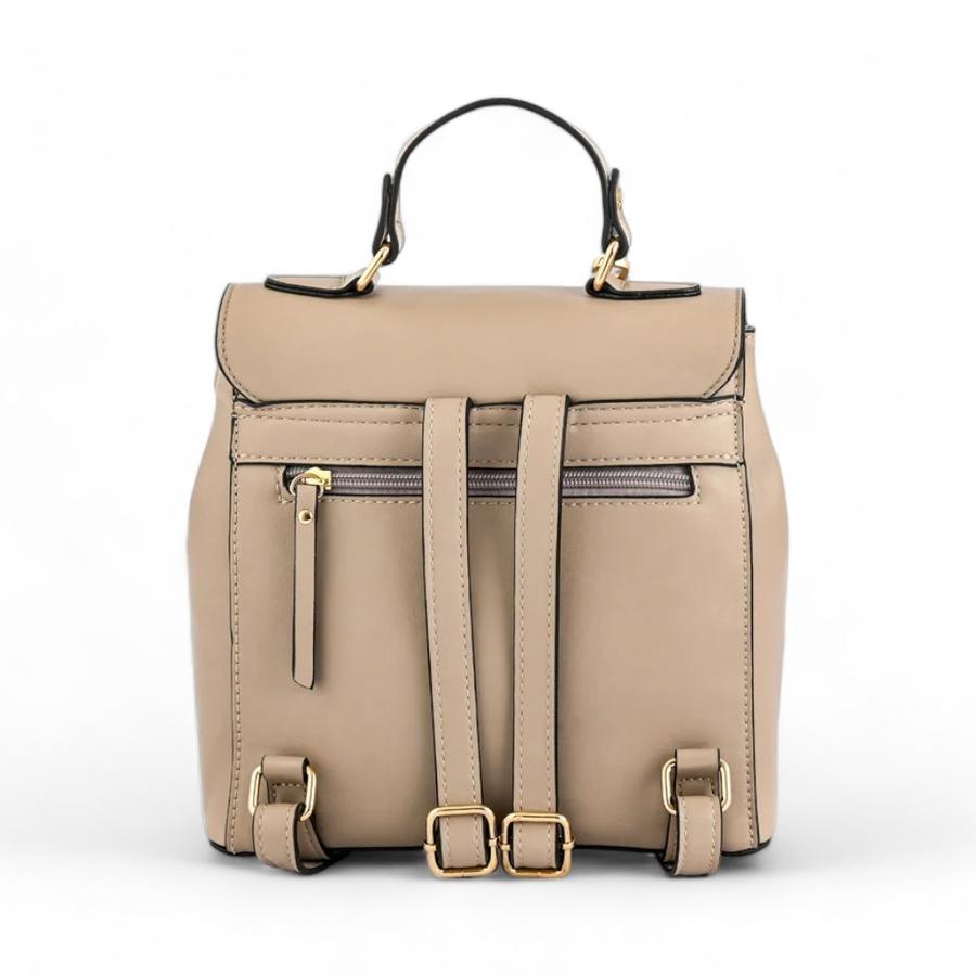 Mochila Tapa Pequeña Mujer Amphora Roy Taupe