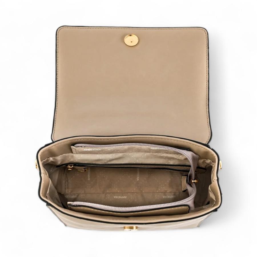Mochila Tapa Pequeña Mujer Amphora Roy Taupe