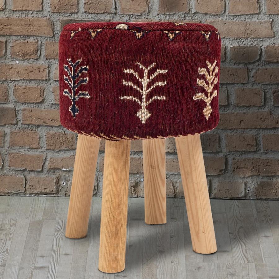 Taburete Jacquard 30x40 Cm Anapurna Rac-1 Burdeo