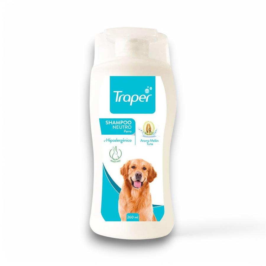 Shampoo Neutro Para Perros Traper Hipoalergénico 260 Ml 