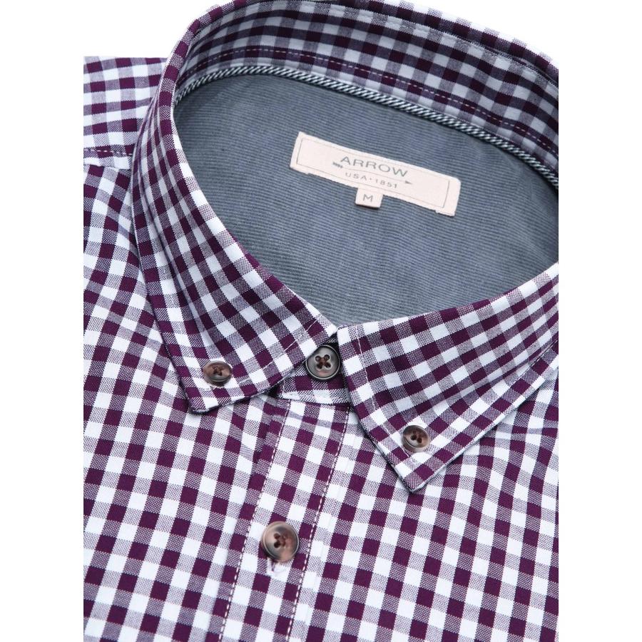 Camisa Cuadros Hombre Arrow Morado