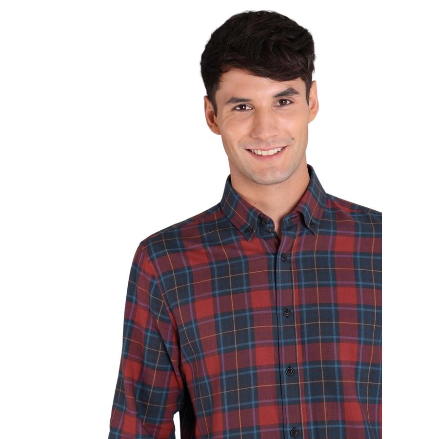 Camisa Escocesa Hombre Arrow Rojo