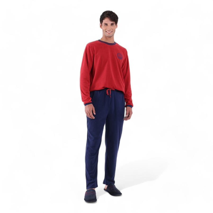 Pijama Hombre Arrow Cuello Redondo Polar Multicolor