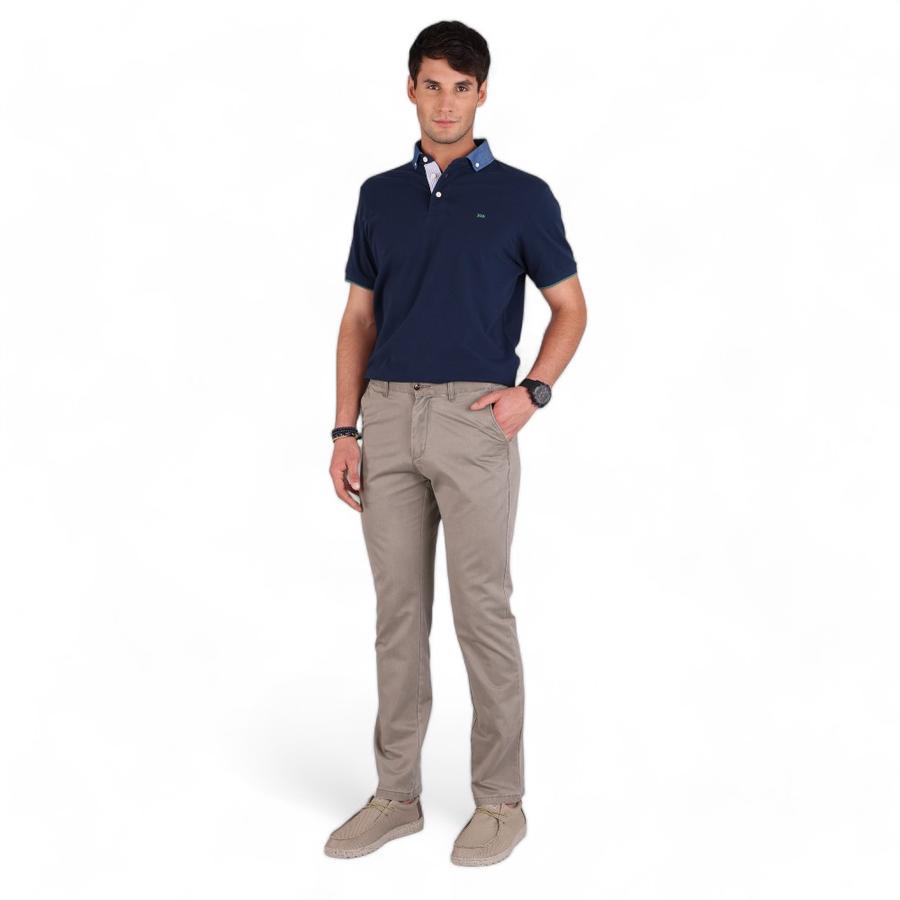 Pantalón Chino Basico Hombre Arrow Café
