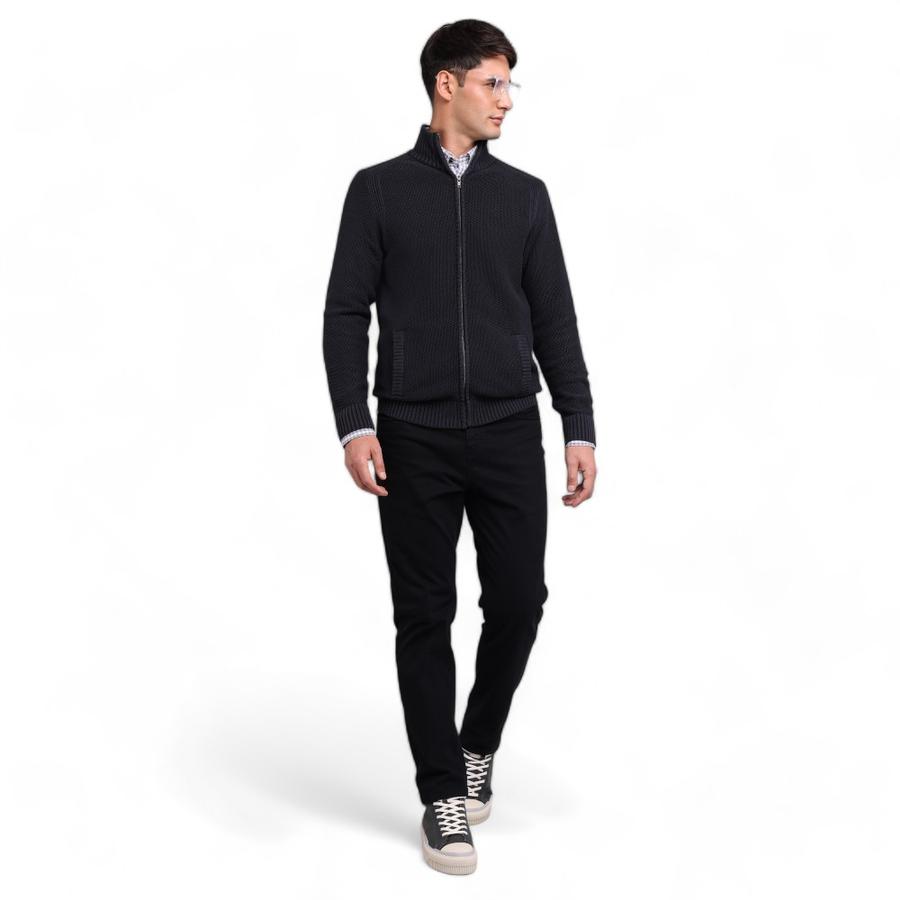 Sweater Stone Wash Hombre Arrow Azul Marino