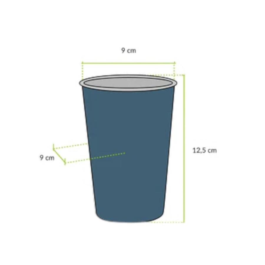 Set 4 Vasos Atakama Outdoor Flora Chilena 480 Ml Azul