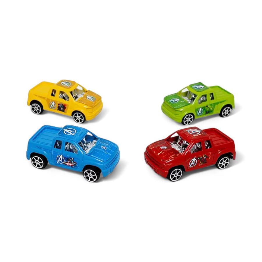 Pack 4 Mini Camionetas Marvel Avengers
