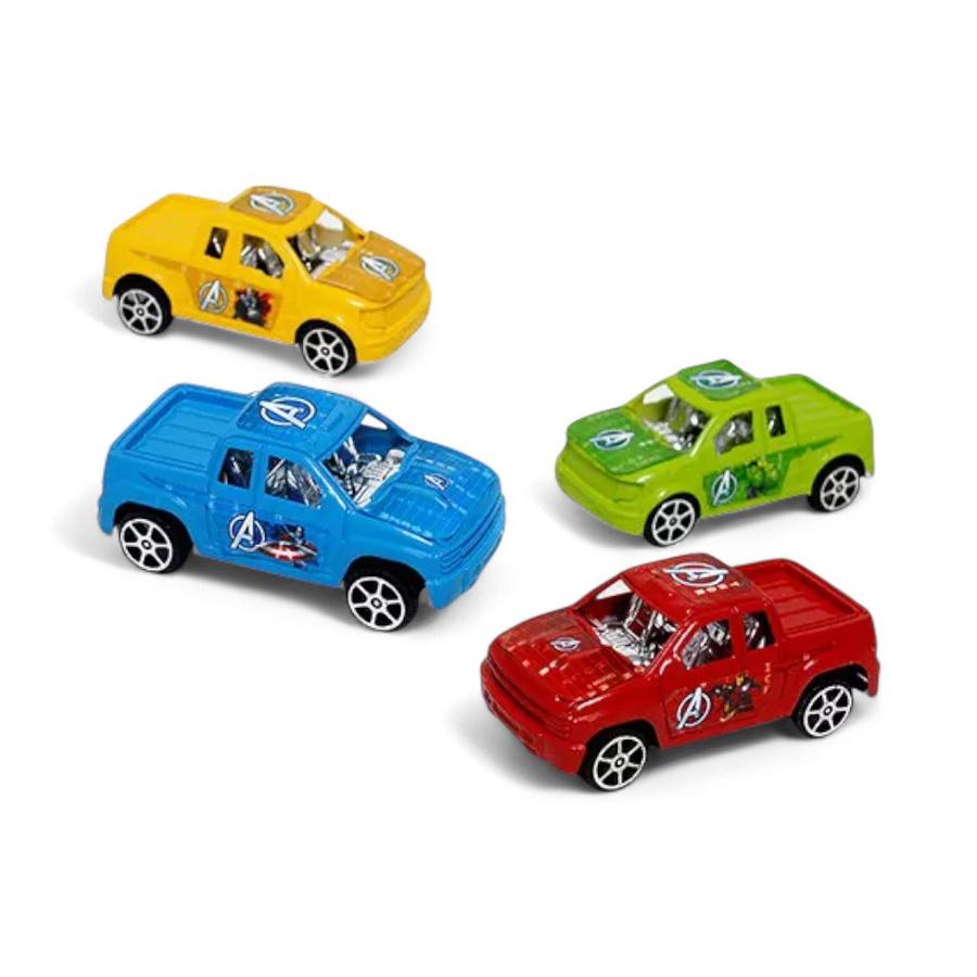 Pack 4 Mini Camionetas Marvel Avengers