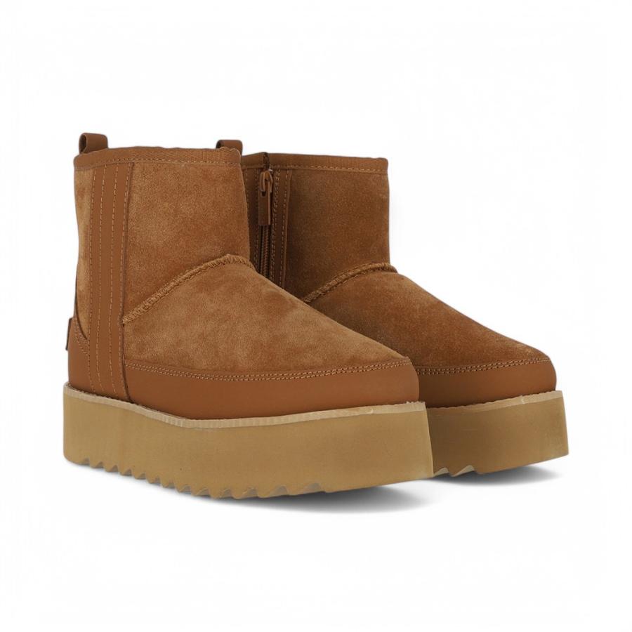 Bota Urbana Mujer Bamers Platform Café Claro