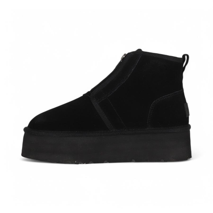 Bota Urbana Mujer Bamers Platform Blast Zip Negro