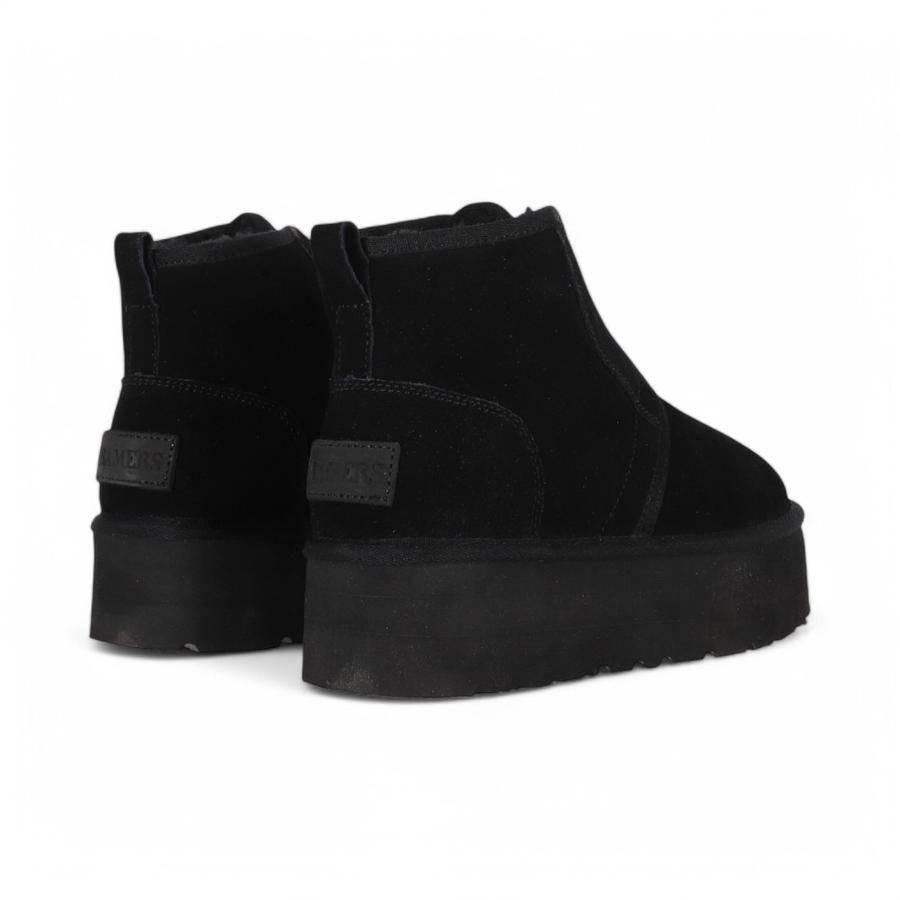 Bota Urbana Mujer Bamers Platform Blast Zip Negro