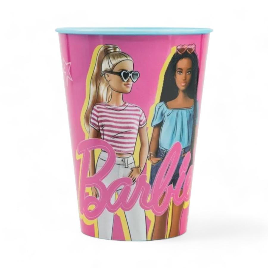 Vaso Infantil Plástico Barbie 260 Ml Rosado