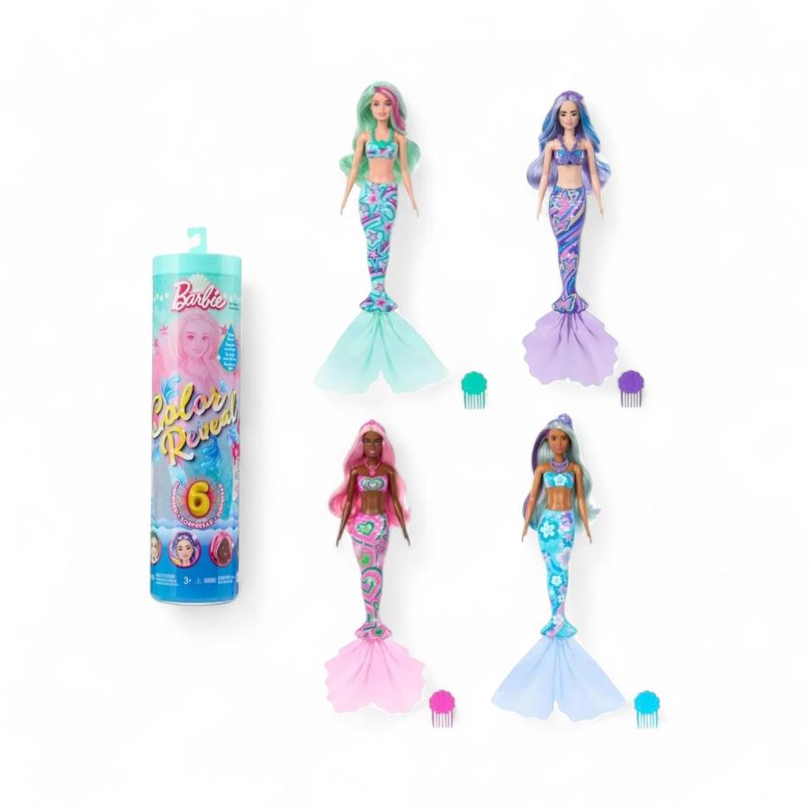 Muneca Barbie Color Reveal Sirenas