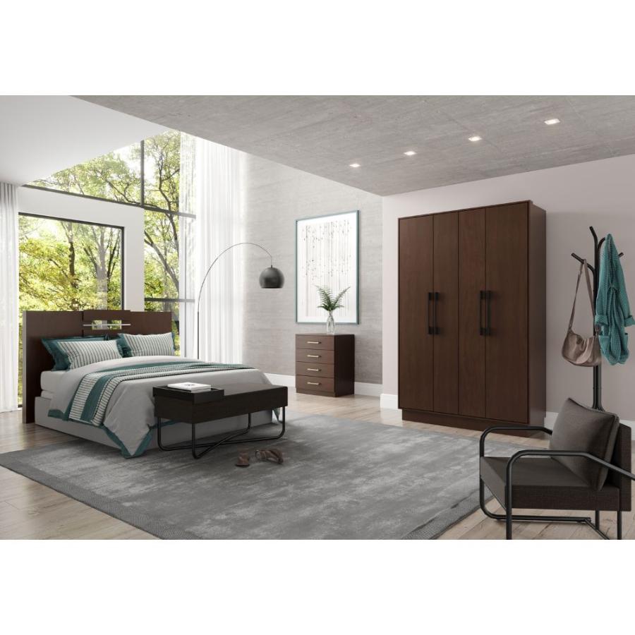 Closet Baum 4 Puertas Tabaco