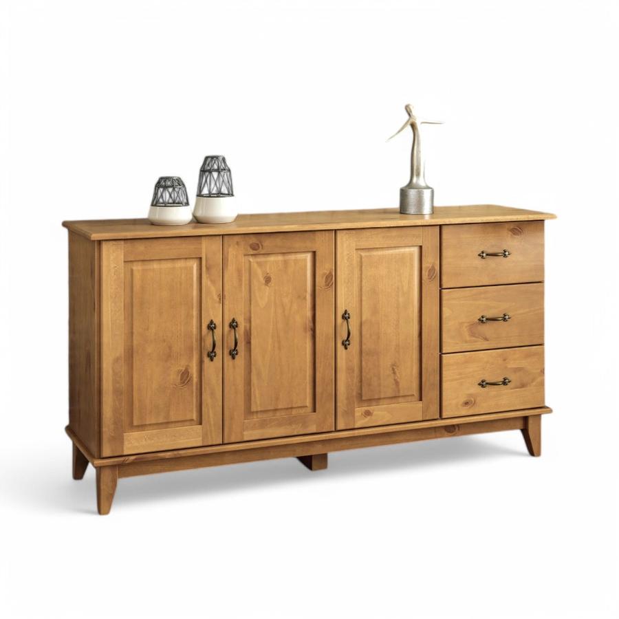 Buffet Baum 1560 Bella 3 Puertas 3 Cajones Café Acacia 