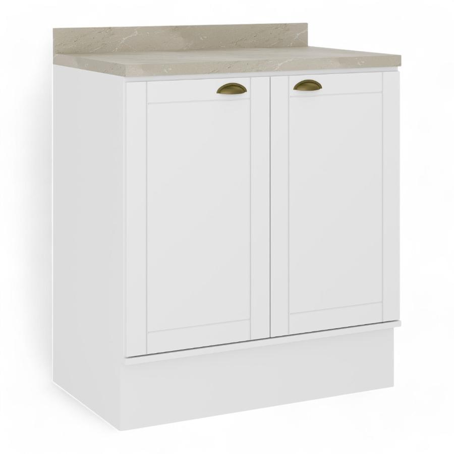 Base Cocina Baum Bela C/T 0.80 2 Puertas 2609 Blanco