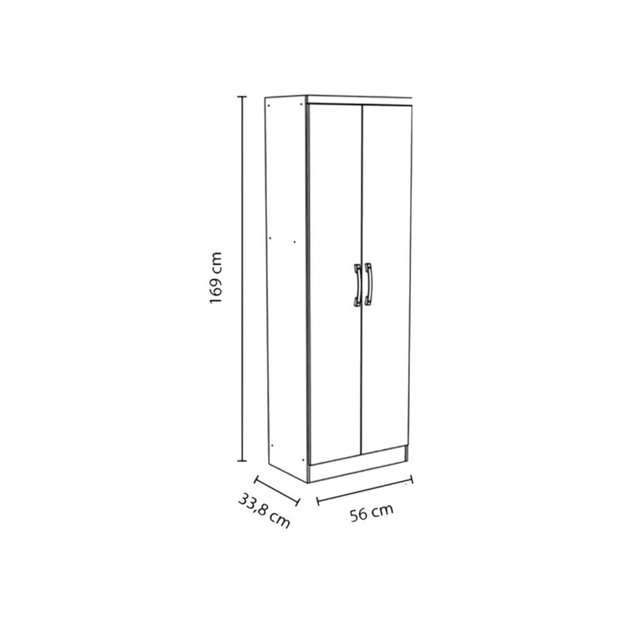 Estante Multiuso 424 Legno 2 Puertas