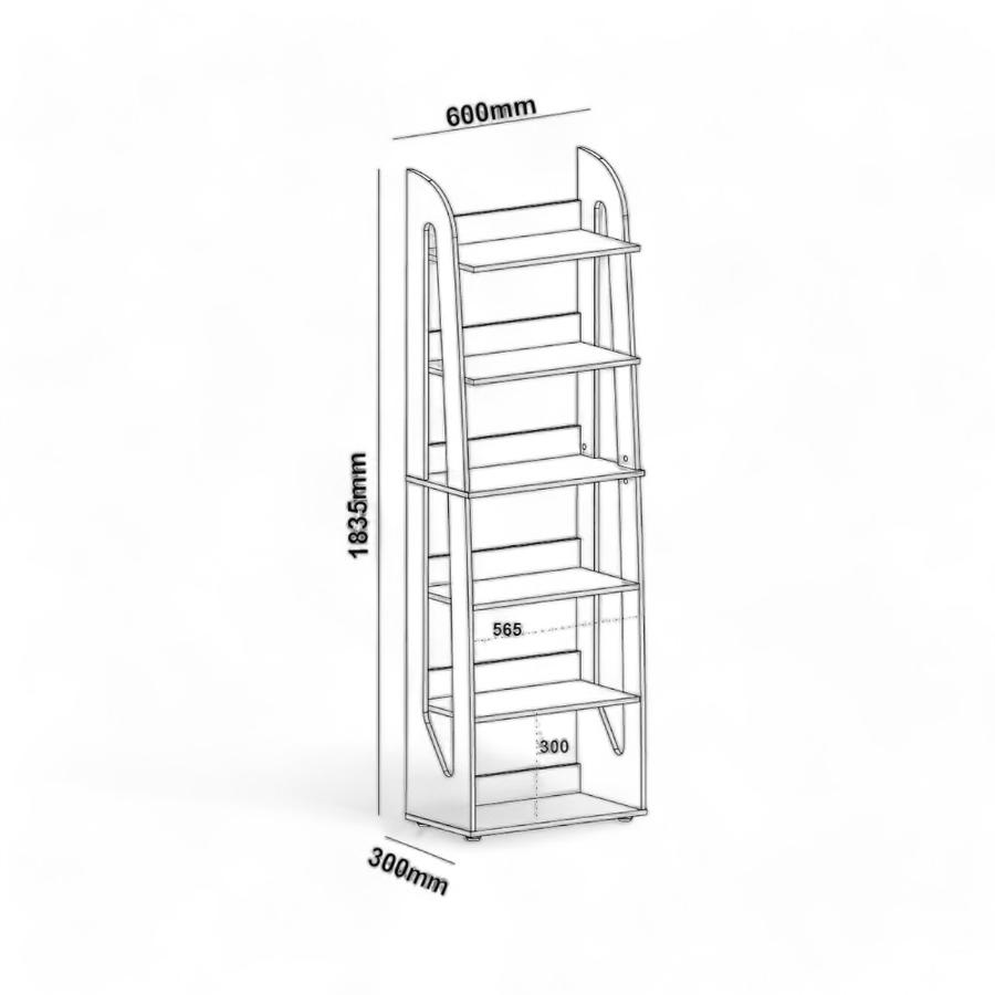 Estantería Baum Floripa 60x183.5 Cm blanco