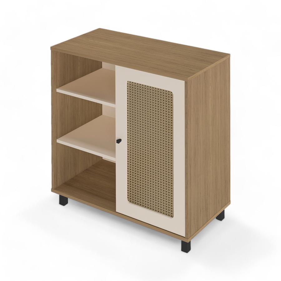 Buffet Baum Charlotte 80x80 Cm Café Roble/Blanco