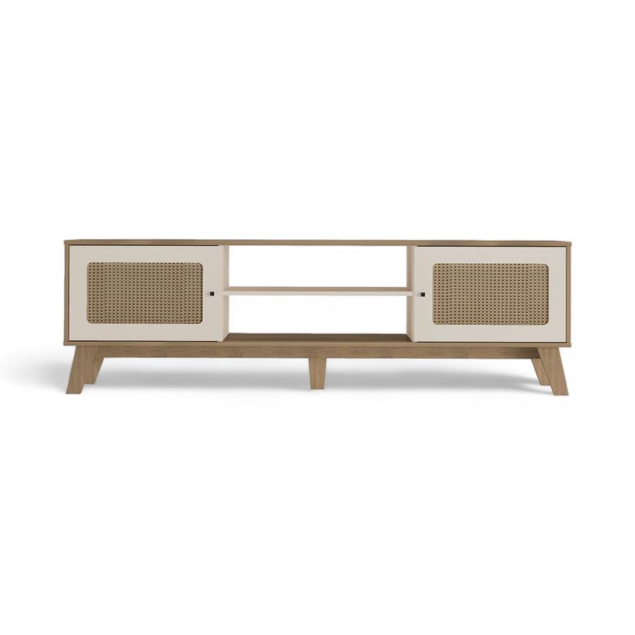 Rack Baum Charlotte 180x55 Cm Café Roble/Blanco