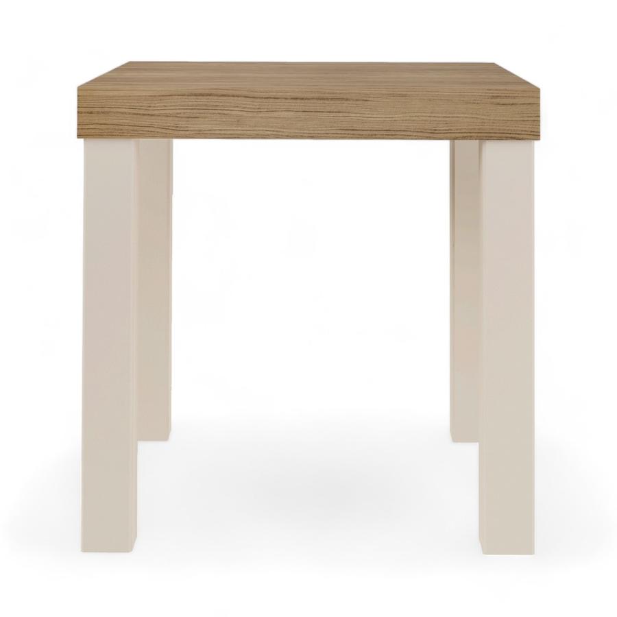 Mesa De Apoyo Baum Up 45x45 Cm Café Roble/Blanco
