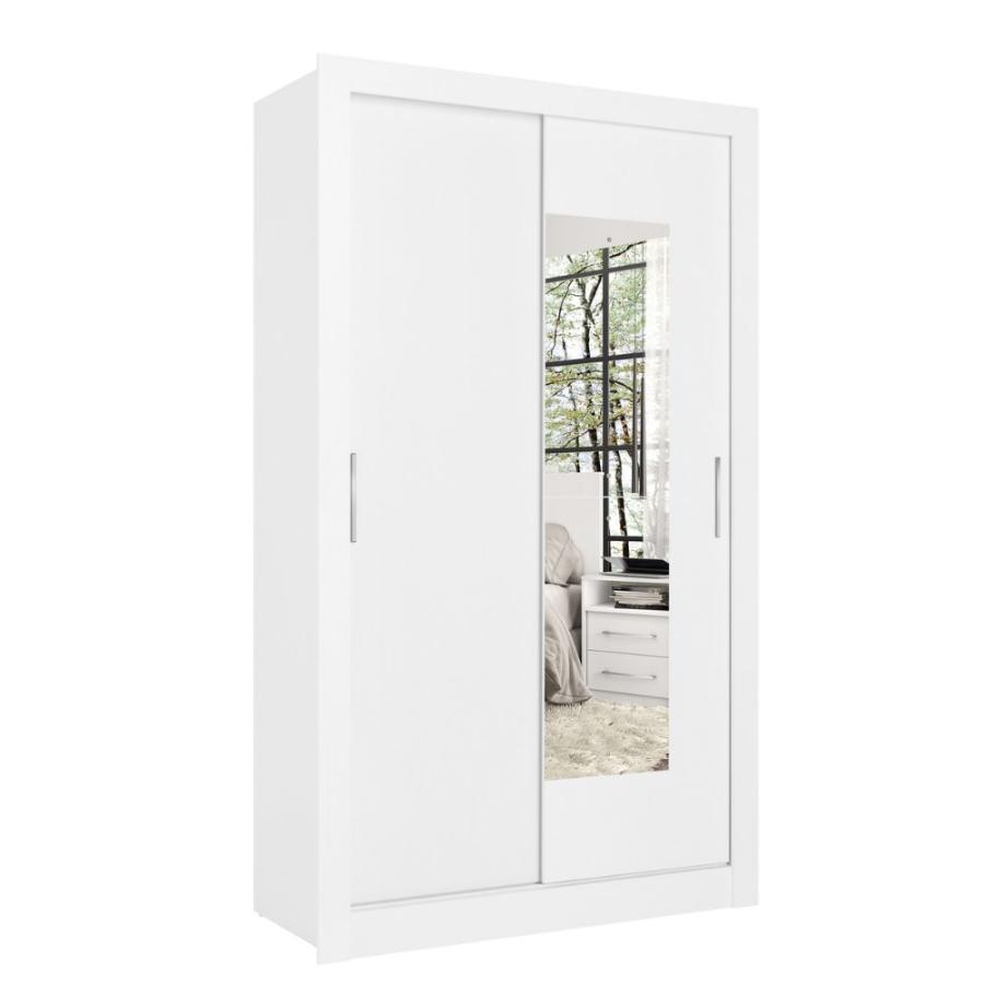 Closet Baum City Glass 2 Puertas Corredera Blanco