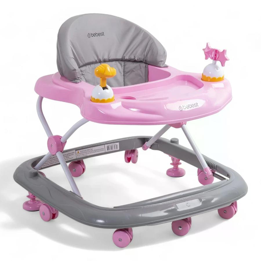 Andador Music Bebesit Airbus Gris Rosa