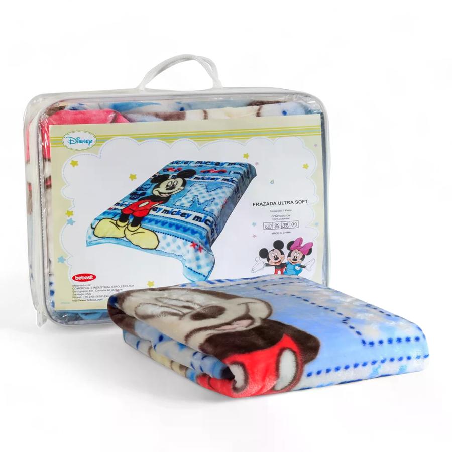 Manta Luxe Bebesit Mickey Celeste