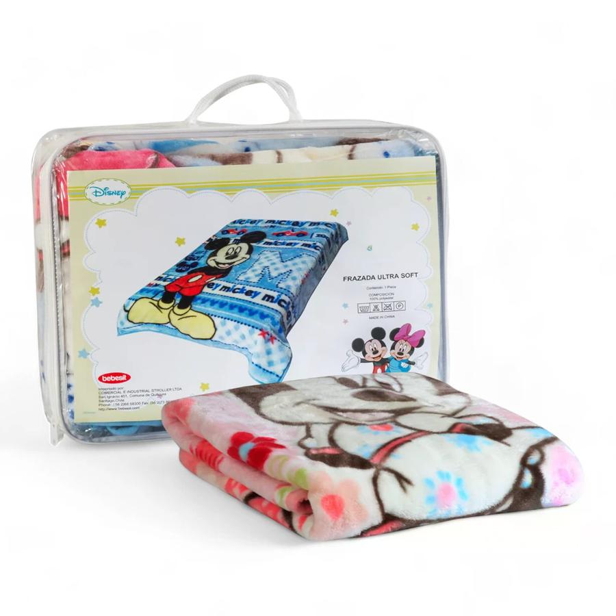 Manta Luxe Bebesit Minnie Rosado