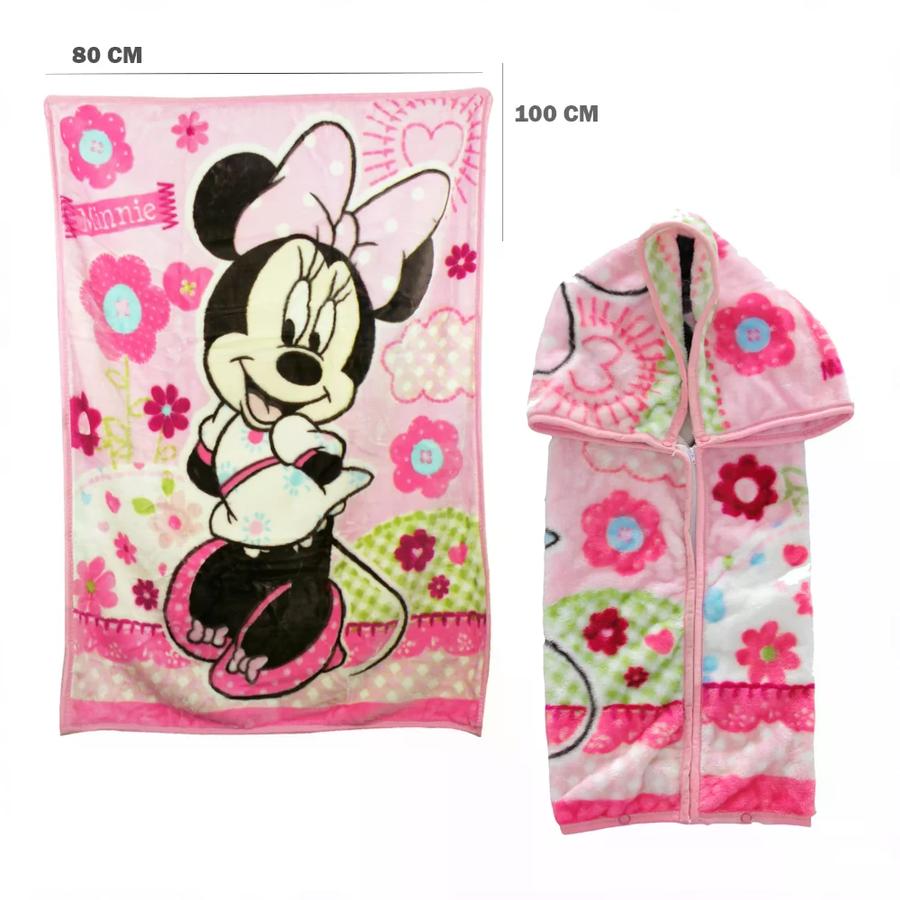 Saco Con Broche Bebesit Minnie Rosado