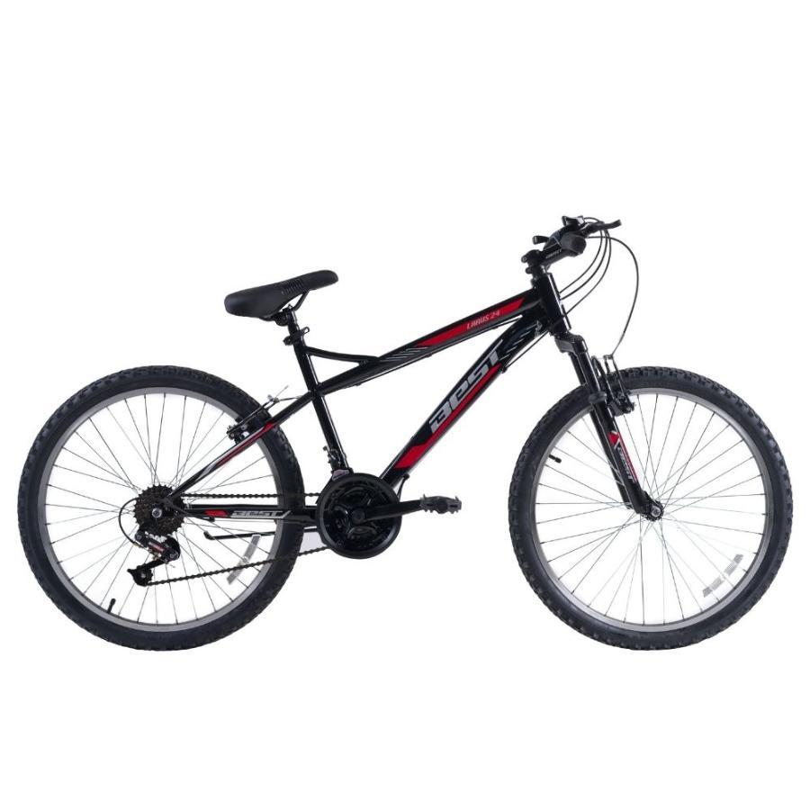 Bicicleta Best Mtb Larus Aro 24 Negro Rojo