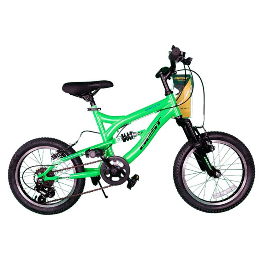 Bicicleta Best Corvus 6V Aro 16 Verde