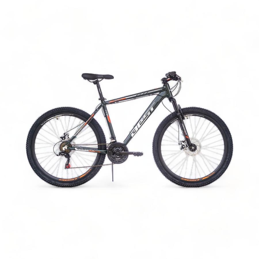 Bicicleta Best Cygnus Mbt Linea Roja Aro 27.5 21V. Negro