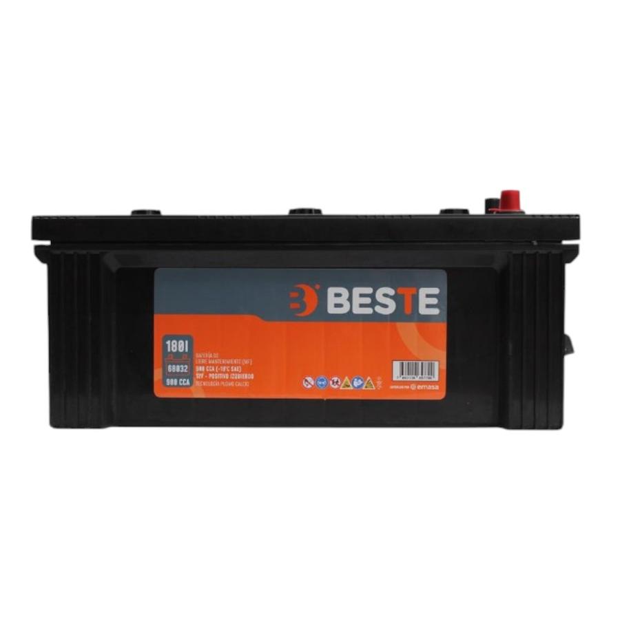Batería Para Auto Beste 180 Amperes Positivo Izq. 900 CCA