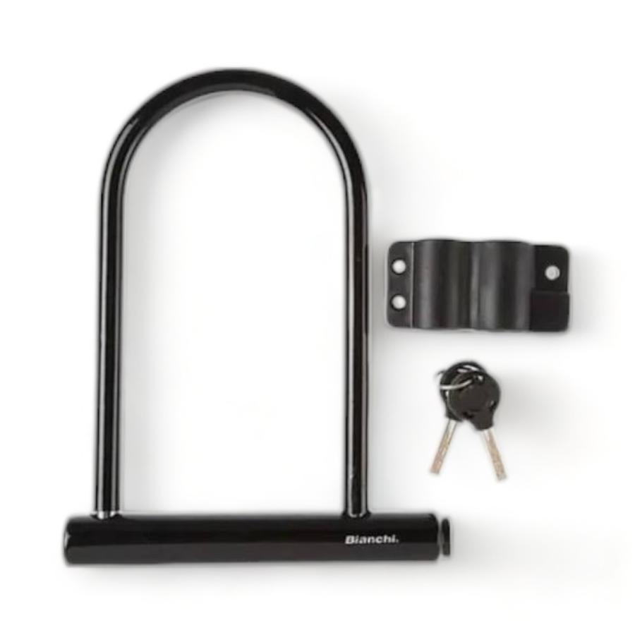 Candado Bicicleta Bianchi Ulock 108X205mm Negro