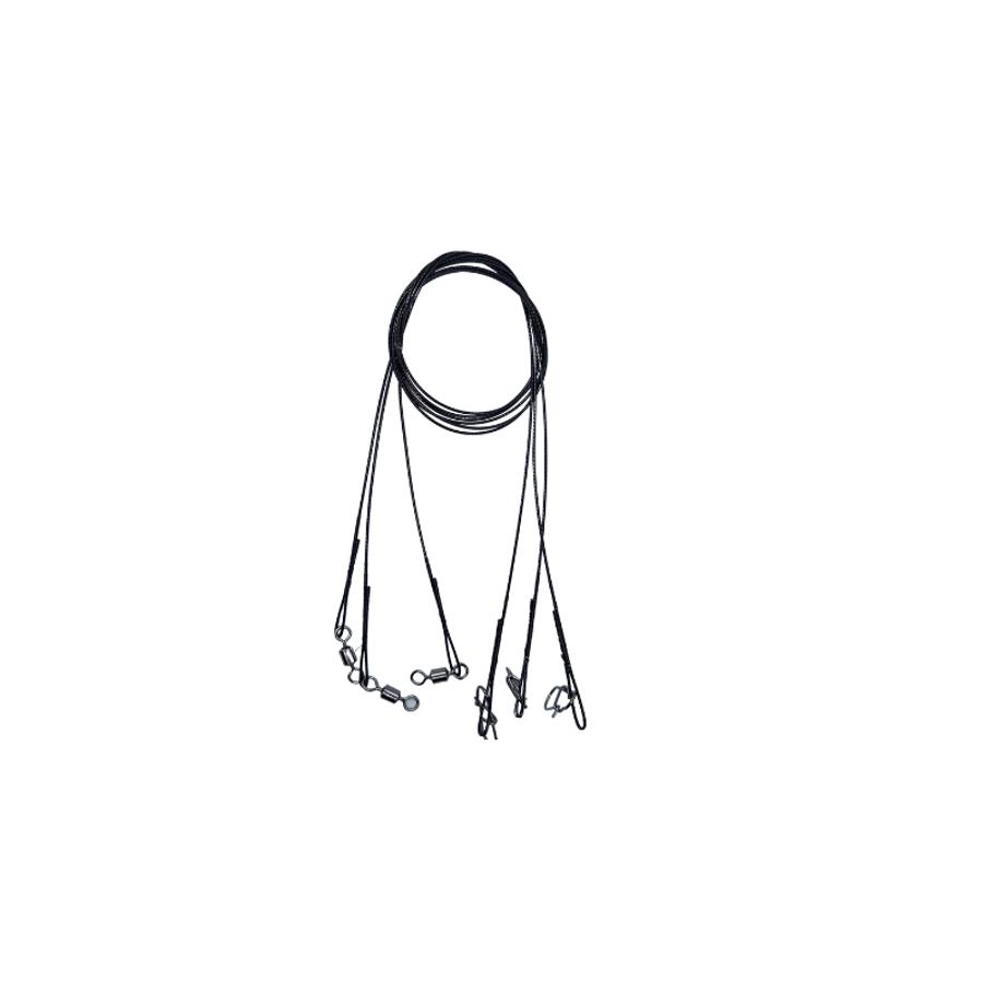 Leader de Acero con Giratorios 70 cm 45 kg