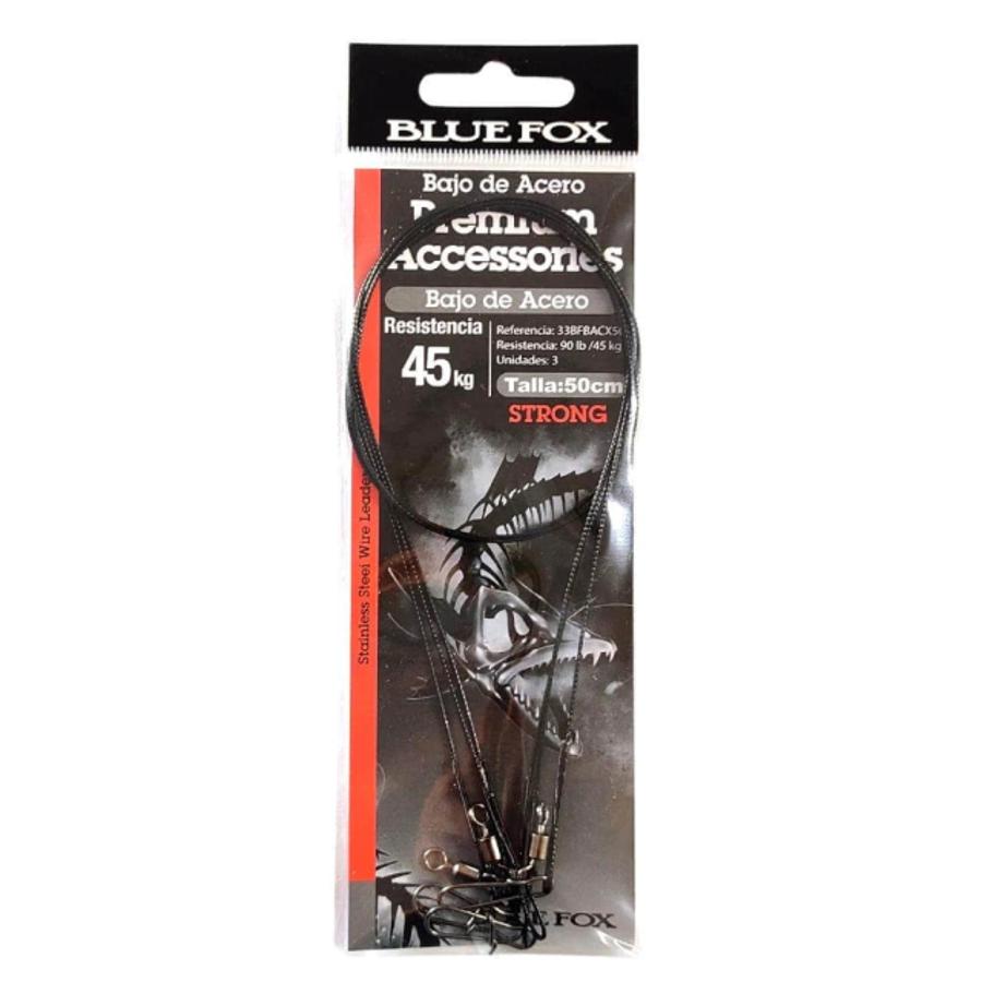 Leader de Acero con Giratorios 50 cm 45 kg